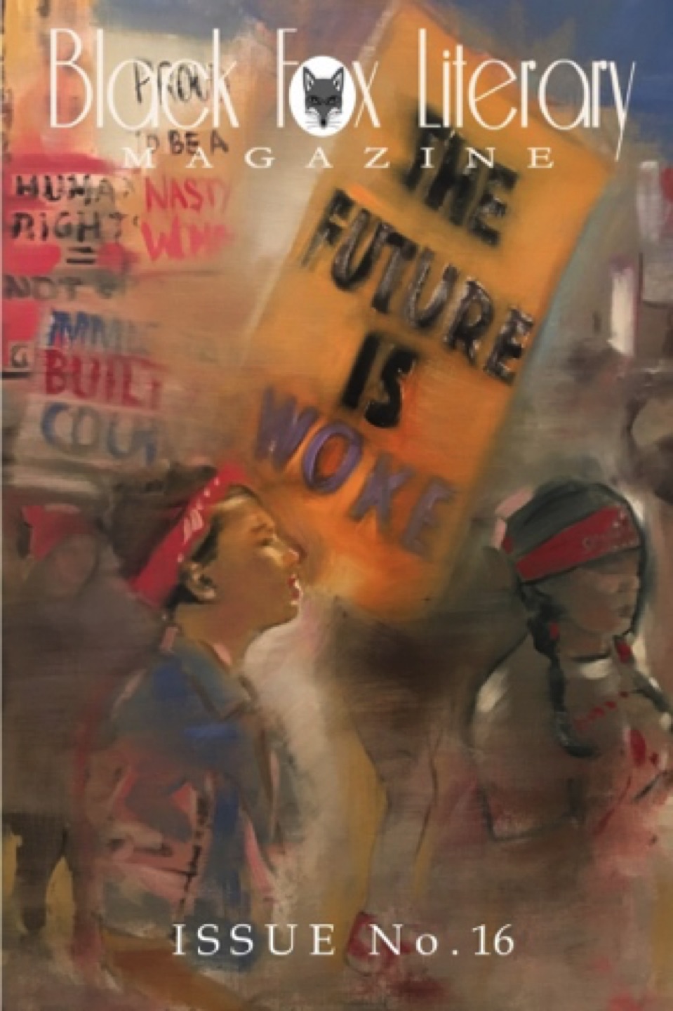Gregg Chadwick
The Future Is Woke
40"x30" oil on linen 2017
Featured on the Cover of Black Fox Literary Magazine, Issue No. 16