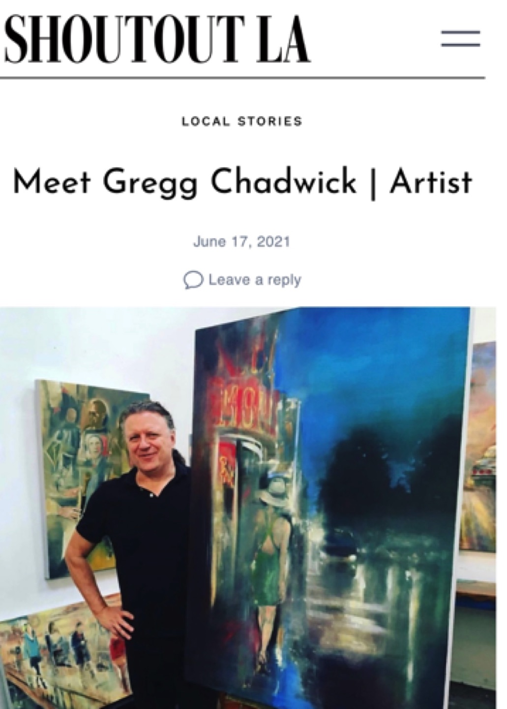 Shout Out LA -  Meet Gregg Chadwick - Artist