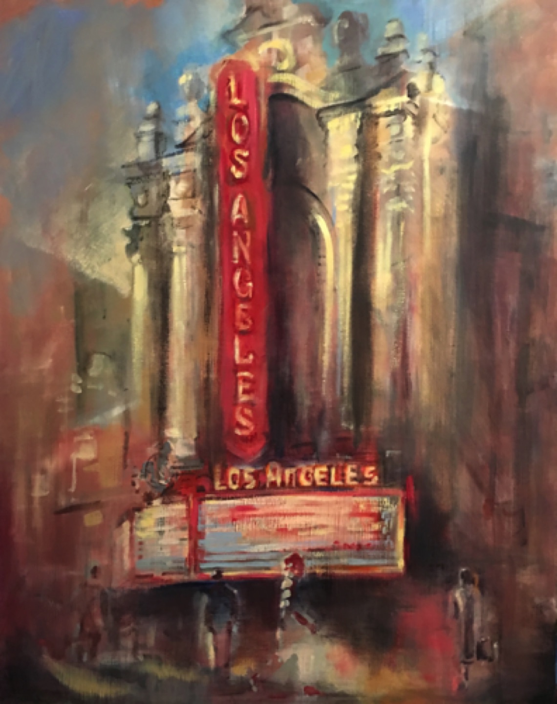 Gregg Chadwick
Los Angeles Theatre
30"x24"oil on linen 2019
Tiffany Montgomery Collection, Dallas, Texas