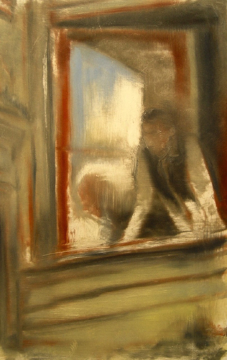 Gregg Chadwick
Der Maler-Fenster (The Painter’s Window)
30”x22” monotype on paper 2011