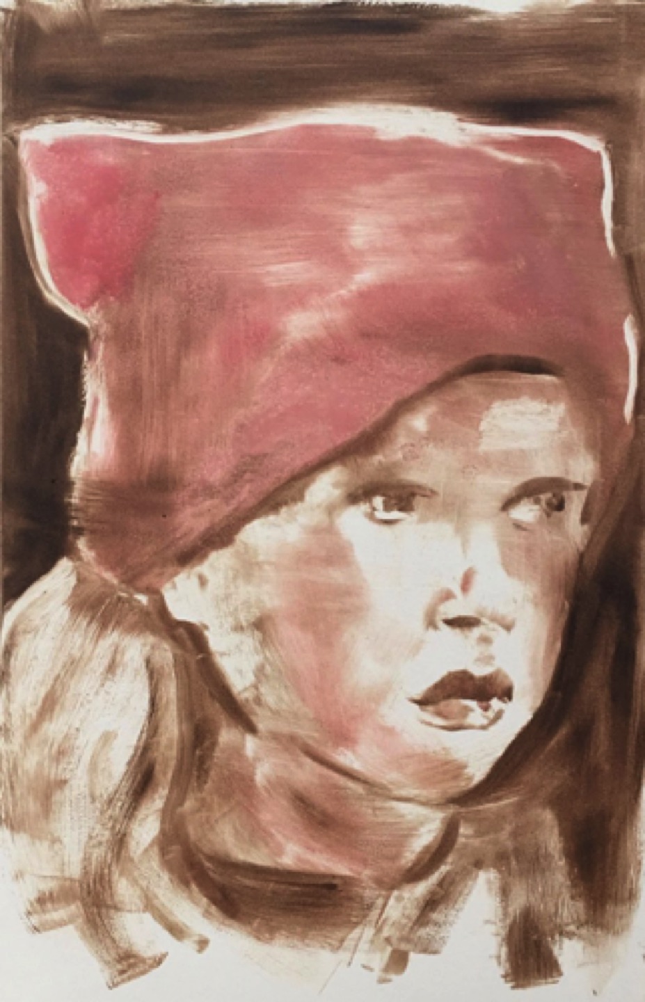 Gregg Chadwick
Generation Pink
30”x22” monotype on paper 2018 
Private Collection, Los Angeles, California