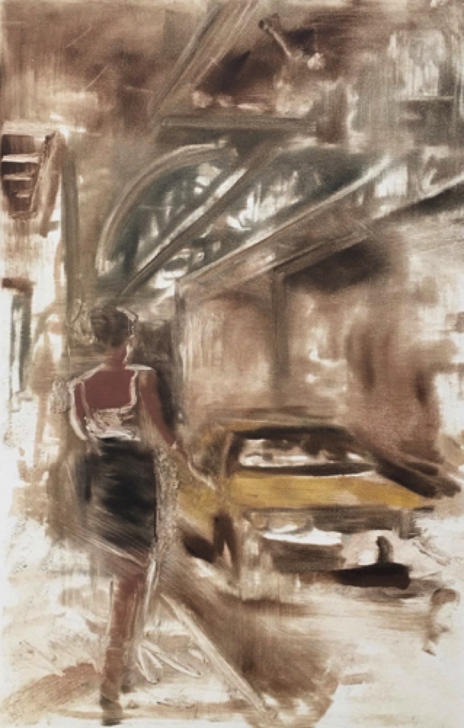 Gregg Chadwick
Chicago: Under the El
30”x22” monotype on paper 2018