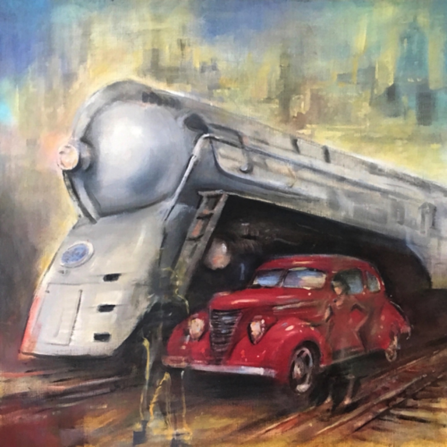 Gregg Chadwick
A Timeless World- Chicago
30"x30"oil on linen 2019
Private Collection, Green Bay, Wisconsin