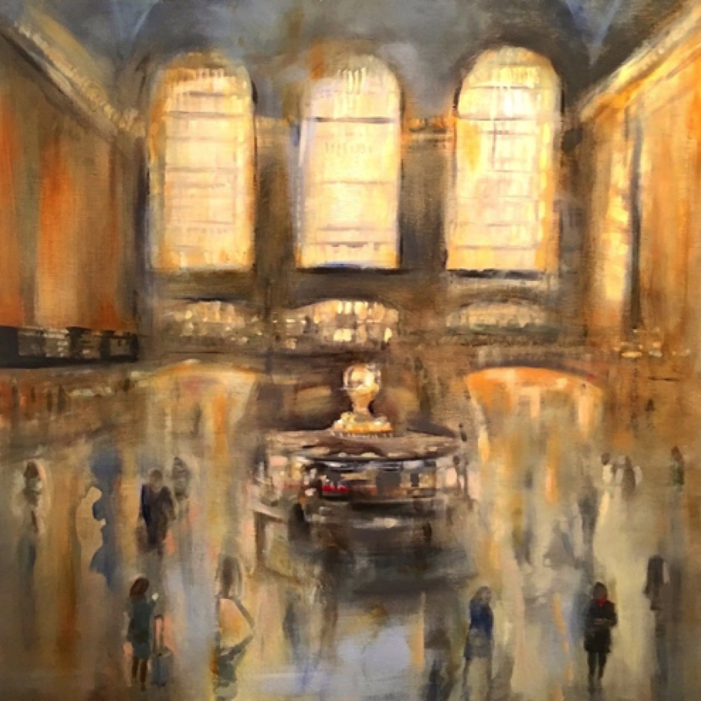 Gregg Chadwick
The Beehive -Grand Central
30"x30" oil on linen 2018
Private Collection, New Haven, Connecticut