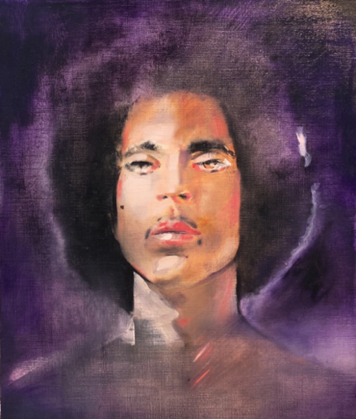 Gregg Chadwick
Purple Rain (Prince Rogers Nelson)
24"x18" oil on linen 2016
Sold During Frieze Week, February 2023
Julie Weiss Collection