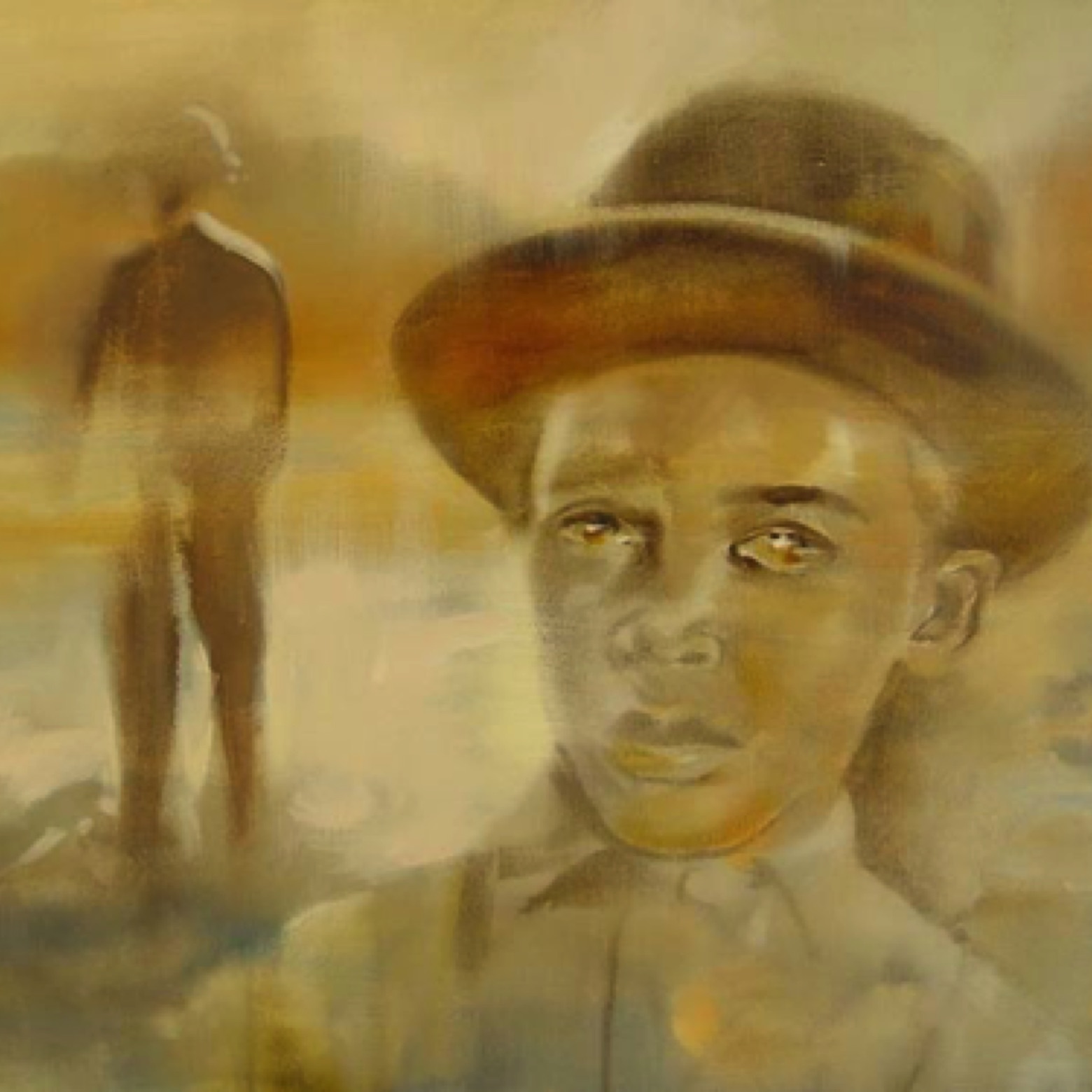 Gregg Chadwick
Call and Echo
24”x30” oil on linen 2011-2018
The young man in Call and Echo has been seen by many viewers as an homage to Emmett Till. Not a description of the unspeakable violence enacted on that young man in the 1950’s, but instead as a human being with personhood, with a face of innocence and cause.